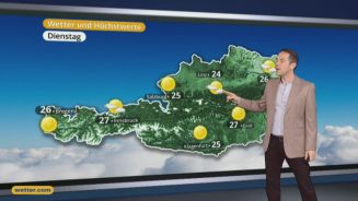 Das Wetter in Österreich am 23. August 2016