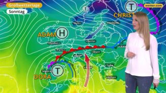 Das Wetter in Europa am 7. Januar 2018