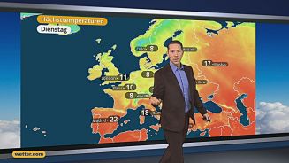 Das Wetter in Europa am 25. April 2016