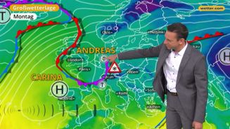 Das Wetter in Europa am 18. Dezember 2017