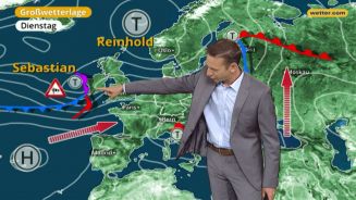 Das Wetter in Europa am 12. September 2017