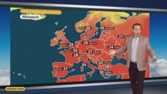 Das Wetter in Europa am 23. August 2016