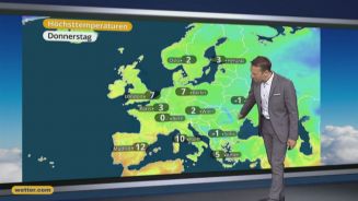 Das Wetter in Europa am 29. Dezember 2016