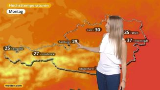 Das Wetter in Österreich am 10. Juli 2017