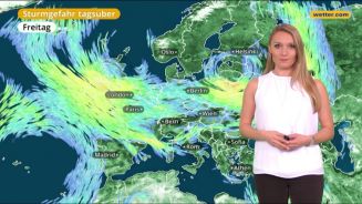 Das Wetter in Europa am 16. Januar 2018