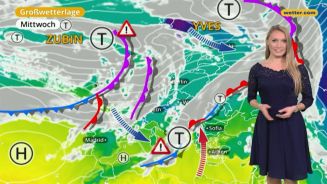 Das Wetter in Europa am 13. Dezember 2017