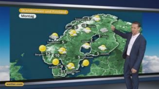 Das Wetter in Europa am 08. Mai 2017