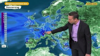 Das Wetter in Europa am 3. Januar 2018