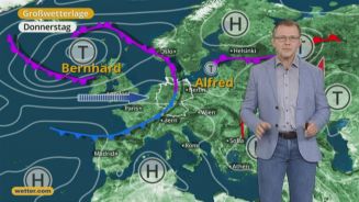 Das Wetter in Europa am 27. Juli 2017