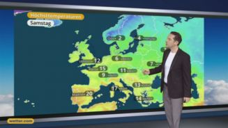 Das Wetter in Europa am 18. März 2017