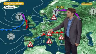 Das Wetter in Europa am 05. August 2017