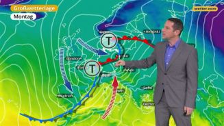 Das Wetter in Europa am 10. Dezember 2017