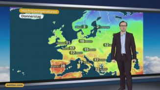 Das Wetter in Europa am 13. April 2017