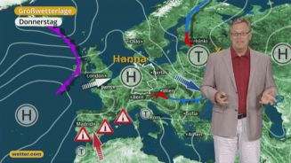 Das Wetter in Europa am 13. Juli 2017