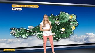 Das Wetter in Österreich am 09. August 2017